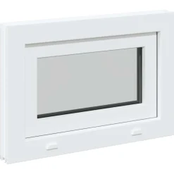 vidaXL Kleur binnenkant kelderraam Wit RISOR 60 x 40 cm