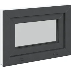 vidaXL Kleur binnenkant kelderraam Wit RISOR 60 x 40 cm