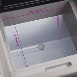 vidaXL Koelbox met wielen en adapter 40 L polypropeen zwart en grijs