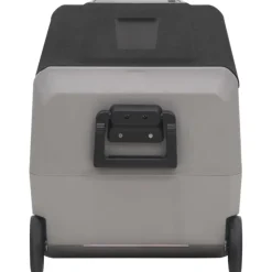 vidaXL Koelbox met wielen en adapter 36 L PP en PE zwart en grijs
