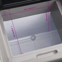 vidaXL Koelbox met wielen en handvat 30 L polypropeen zwart en grijs