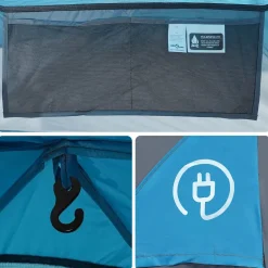 vidaXL Koepeltent 4-persoons waterdicht blauw