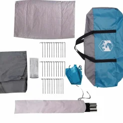 vidaXL Koepeltent 4-persoons waterdicht blauw