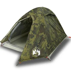 vidaXL Koepeltent 2-persoons waterdicht camouflage