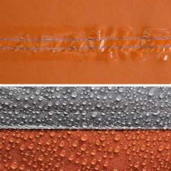 vidaXL Koepeltent 2-persoons waterdicht grijs en oranje