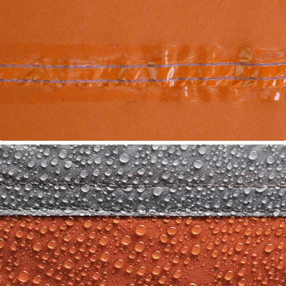 vidaXL Koepeltent 2-persoons waterdicht grijs en oranje