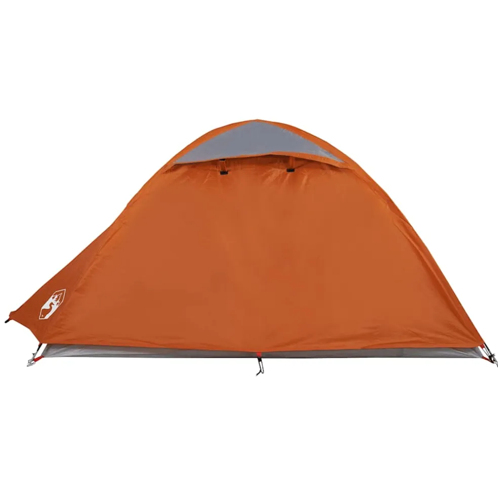 vidaXL Koepeltent 2-persoons waterdicht grijs en oranje