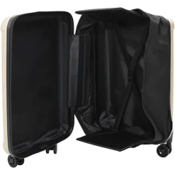 vidaXL Koffer met slot champagne 34 x 23 x 55.5 cm ABS Kunststof