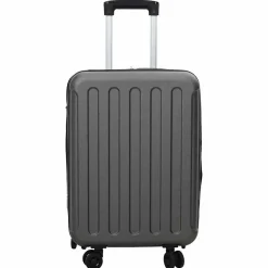 vidaXL Koffer met slot Donkergrijs 34 x 23 x 55.5 cm ABS Kunststof