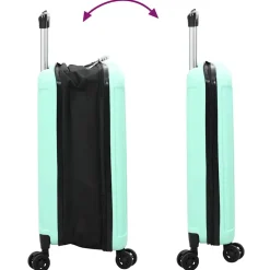 vidaXL Koffer met slot Mintgroen 34 x 23 x 55.5 cm ABS Kunststof