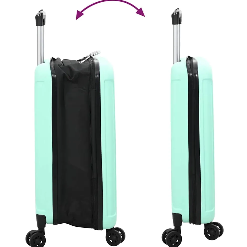 vidaXL Koffer met slot Mintgroen 34 x 23 x 55.5 cm ABS Kunststof