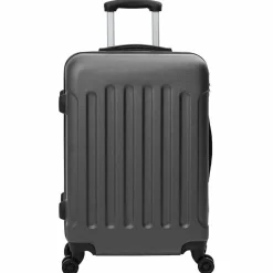 vidaXL Koffer met slot 3 st Donkergrijs 50 x 31 x 78 cm ABS Kunststof