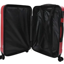 vidaXL Koffer met slot 3 st Rood 50 x 31 x 78 cm ABS Kunststof