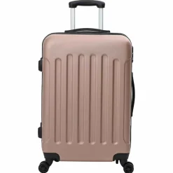 vidaXL Koffer met slot 3 st Rose Gold 50 x 31 x 78 cm ABS Kunststof