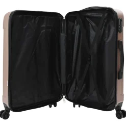 vidaXL Koffer met slot 3 st Rose Gold 50 x 31 x 78 cm ABS Kunststof