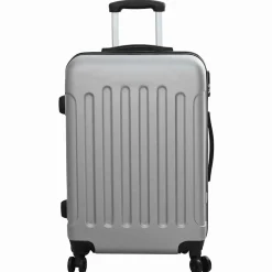vidaXL Koffer met slot 3 st zilver 50 x 31 x 78 cm ABS Kunststof