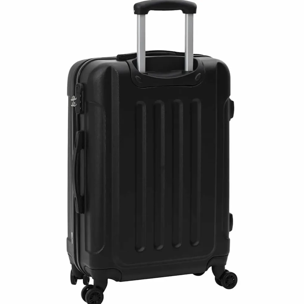 vidaXL Koffer met slot 3 st Zwart 50 x 31 x 78 cm ABS Kunststof