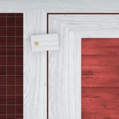 vidaXL Konijnenhok twee verdiepingen hout rood
