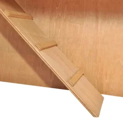 vidaXL Konijnenhok voor buiten met 3 deuren hout