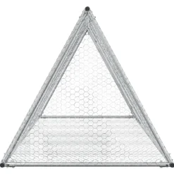 vidaXL Konijnenhok 200x105x91 cm gegalvaniseerd staal zilverkleurig