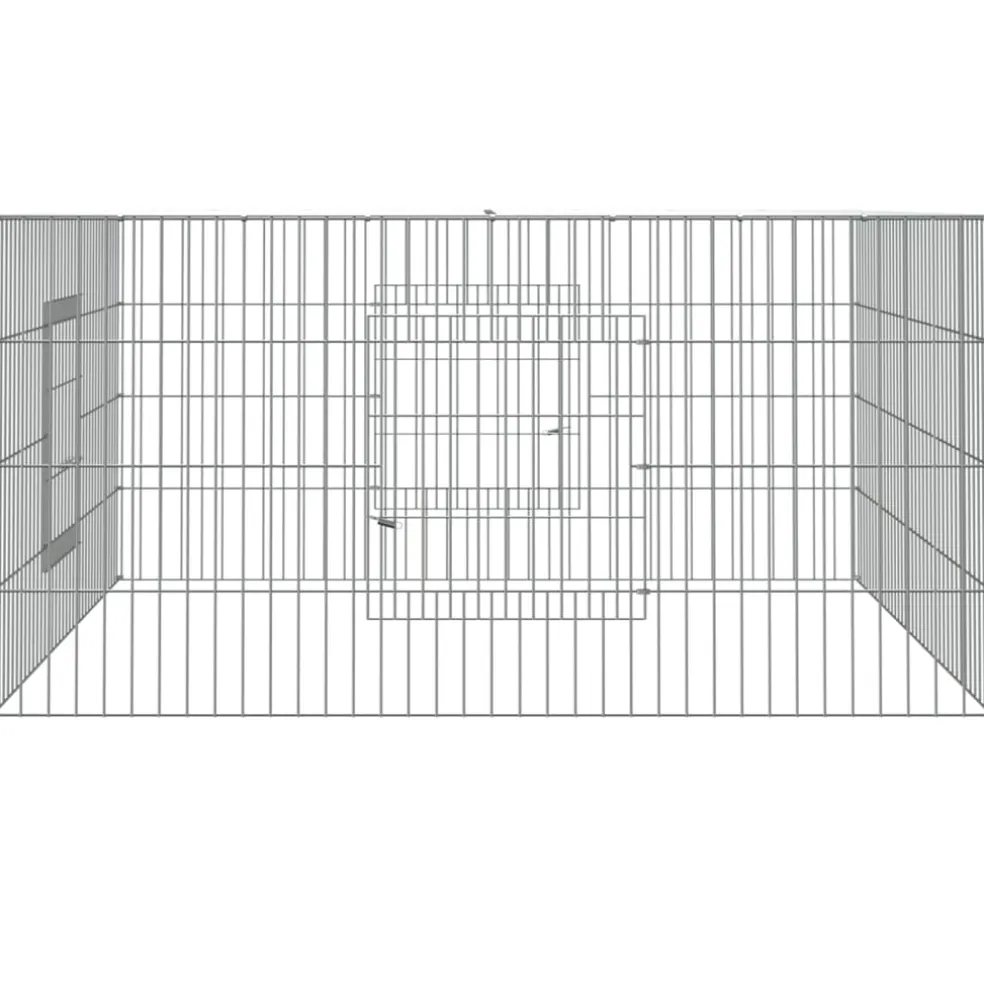 vidaXL Konijnenkooi 110x110x55 cm gegalvaniseerd ijzer
