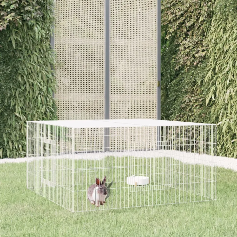 vidaXL Konijnenkooi 110x110x55 cm gegalvaniseerd ijzer