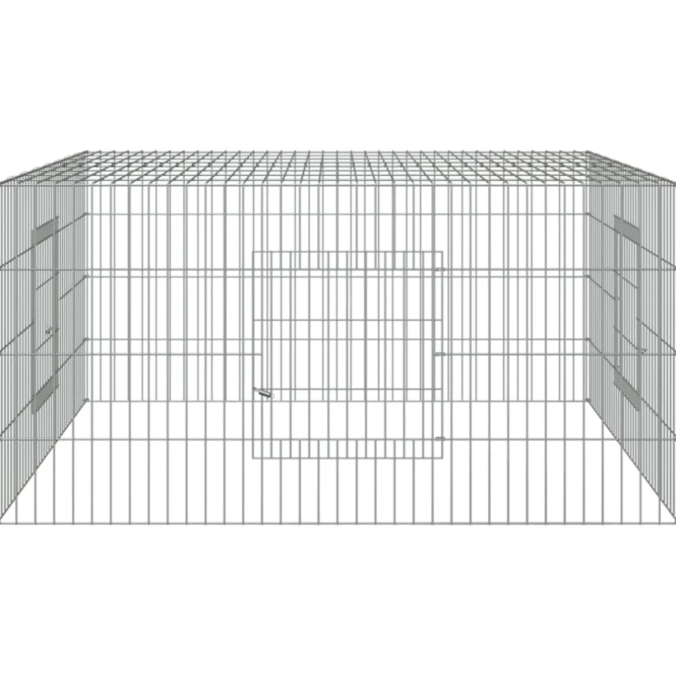 vidaXL Konijnenkooi 110x110x55 cm gegalvaniseerd ijzer