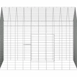 vidaXL Konijnenkooi Zilver 100 x 78 x 78 cm Gegalvaniseerd staal