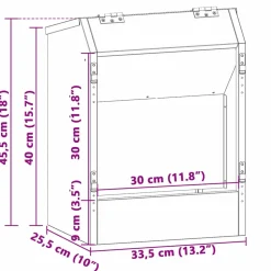 vidaXL Konijnenvoer Olijfgroen 33,5 x 25,5 x 45,5 cm 3 kg