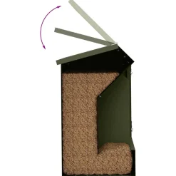 vidaXL Konijnenvoer Olijfgroen 33,5 x 25,5 x 45,5 cm 3 kg