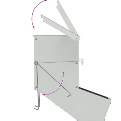 vidaXL Konijnenvoer zilver 12,5 x 26 x 28,5 cm 1 kg