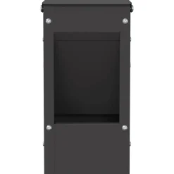 vidaXL Konijnenvoer Zwart 12,5 x 12,5 x 25 cm 1,5 kg Koudgewalst Staal