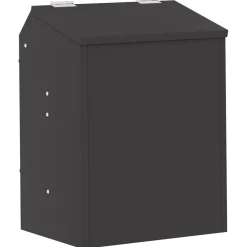 vidaXL Konijnenvoer Zwart 33,5 x 25,5 x 45,5 cm 3 kg Koudgewalst Staal