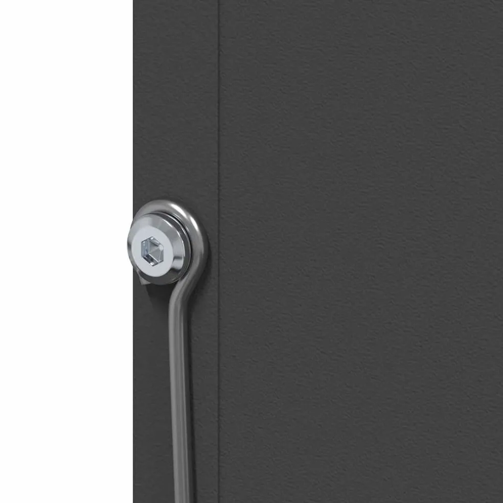 vidaXL Konijnenvoer Zwart 12,5 x 26 x 28,5 cm 1 kg Koudgewalst Staal