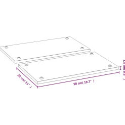 vidaXL Kookplaatafdekkingen 2 st 50x28x1,5 cm bamboe