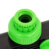 vidaXL Kraanadapter 4-wegs 19,5x6x11 cm ABS & PP groen en zwart