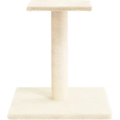 vidaXL Krabpaal met platform 38 cm crèmekleurig
