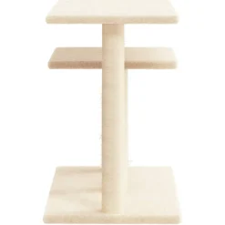 vidaXL Krabpaal met platforms 62,5 cm crèmekleurig
