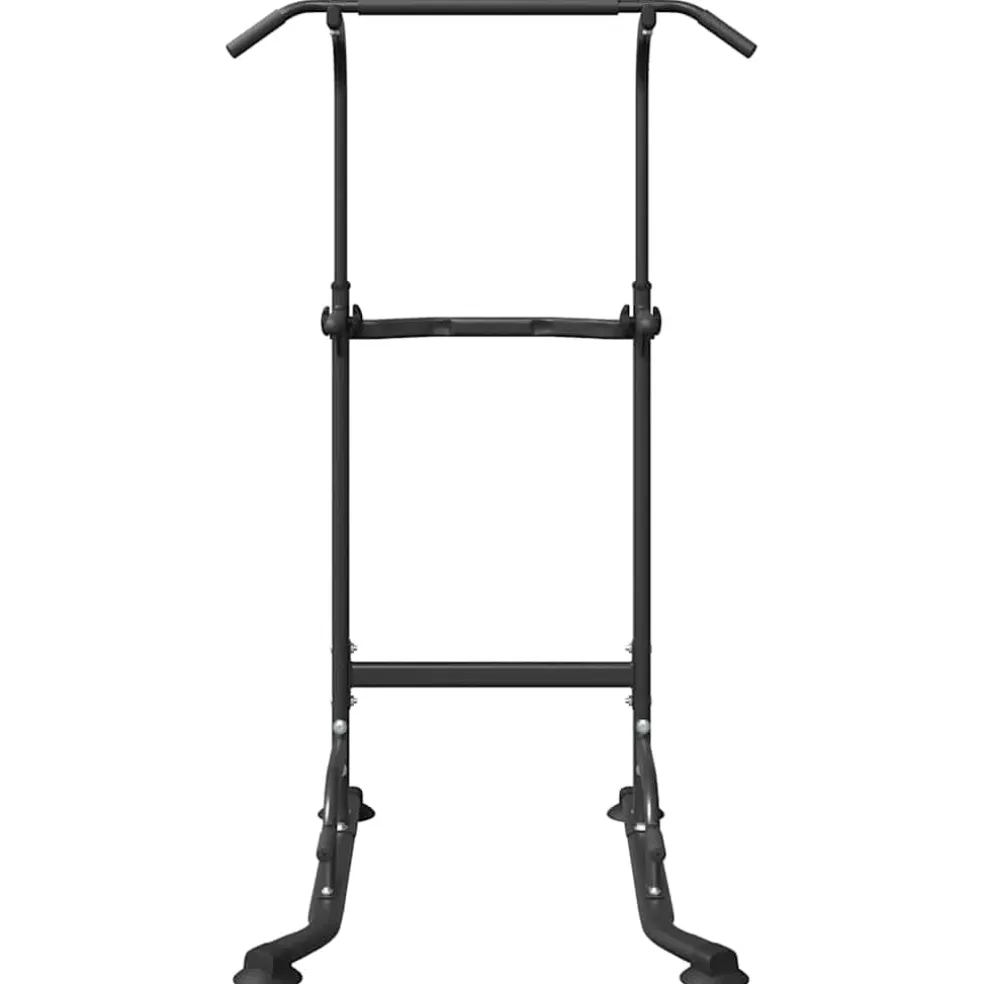 vidaXL Kracht Toren Dip Station Zwart 102 x 95 x 210 cm