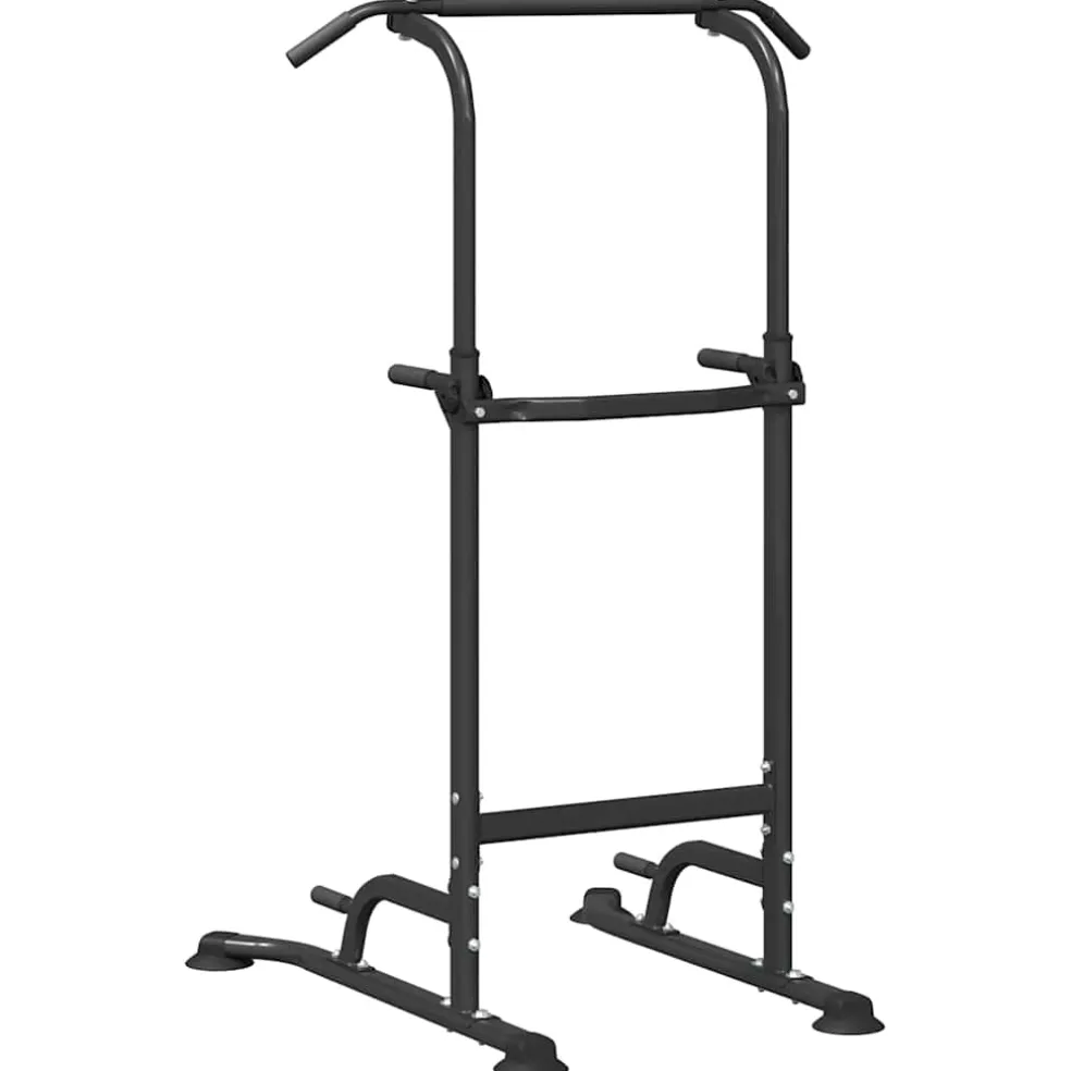 vidaXL Kracht Toren Dip Station Zwart 102 x 95 x 210 cm