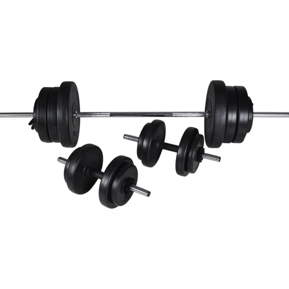 vidaXL Krachttoren met halterset 60,5 kg
