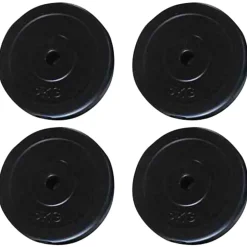 vidaXL Krachttoren voor aan de wand met gewichtsschijven 40 kg