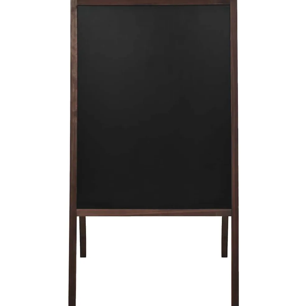 vidaXL Krijtbord dubbelzijdig vrijstaand 60x80 cm cederhout
