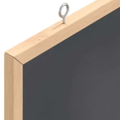 vidaXL Krijtbord met massief grenenhouten frame 40x30 cm zwart