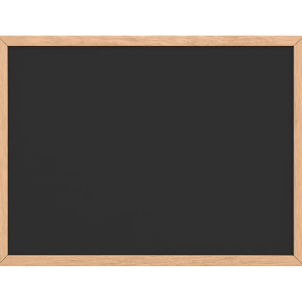 vidaXL Krijtbord met massief grenenhouten frame 40x30 cm zwart