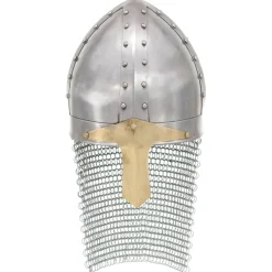vidaXL Kruisvaardershelm replica LARP staal zilverkleurig