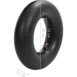 vidaXL Kruiwagenbinnenbanden 2 st 13x5.00-6 rubber