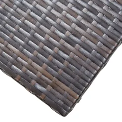 vidaXL Kruk inklapbaar poly rattan bruin