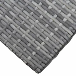 vidaXL Kruk inklapbaar poly rattan grijs