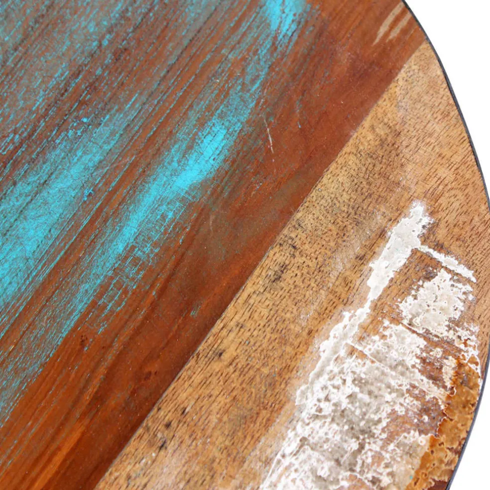vidaXL Kruk luchtvaartstijl massief gerecycled hout